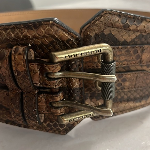 Burberry Prorsum Runway Python Snakeskin Waist Belt - Size 26/65 - Picture 2 of 7